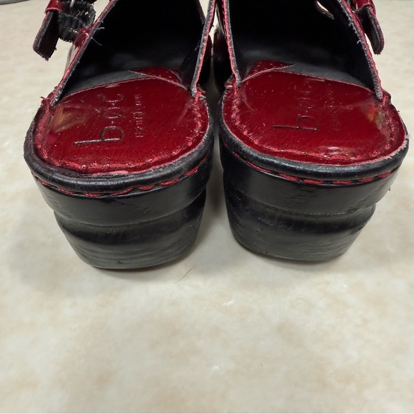 B.O.C Berry Patent Kalima Clog Red 8 - Picture 4 of 10